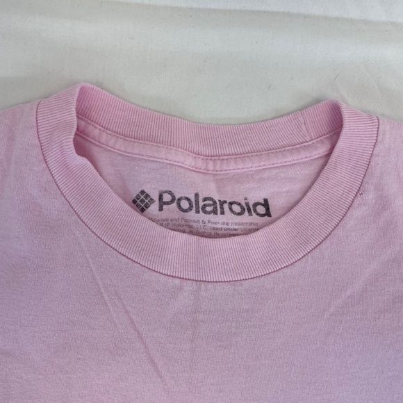 Polaroid Graphic T-shirt Pink Unisex Size Medium - Picture 4 of 13